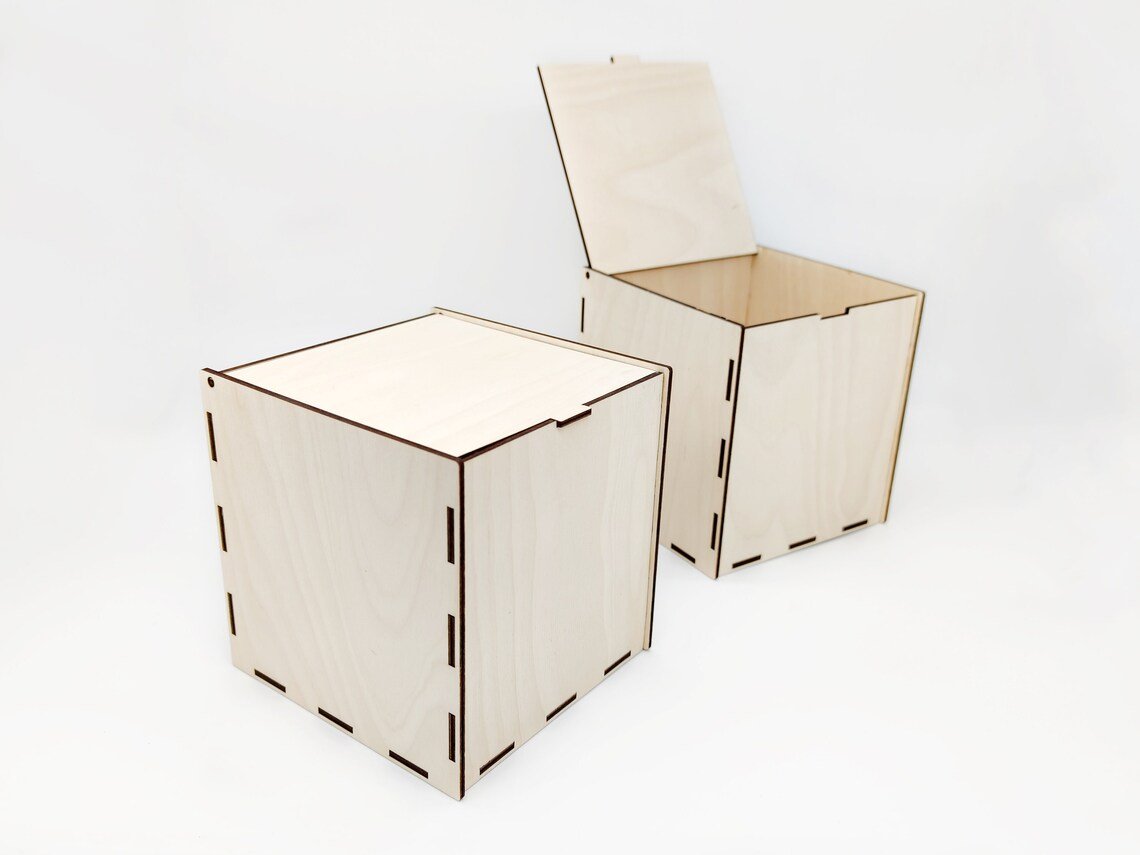 wooden box for decoration