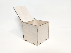 AmericanElm Pack of 2 Unfinished Wooden Box DIY Craft Wooden Boxes for Art, Hobbies, Jewelry Box and Home Storage