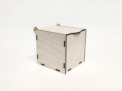 AmericanElm Pack of 2 Unfinished Wooden Box DIY Craft Wooden Boxes for Art, Hobbies, Jewelry Box and Home Storage
