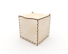AmericanElm Storage Wooden Blank Rectangular Box for Painting, Wooden Sheet Craft, Decoupage, Resin Art Work & Decoration