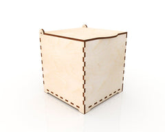 AmericanElm Storage Wooden Blank Rectangular Box for Painting, Wooden Sheet Craft, Decoupage, Resin Art Work & Decoration