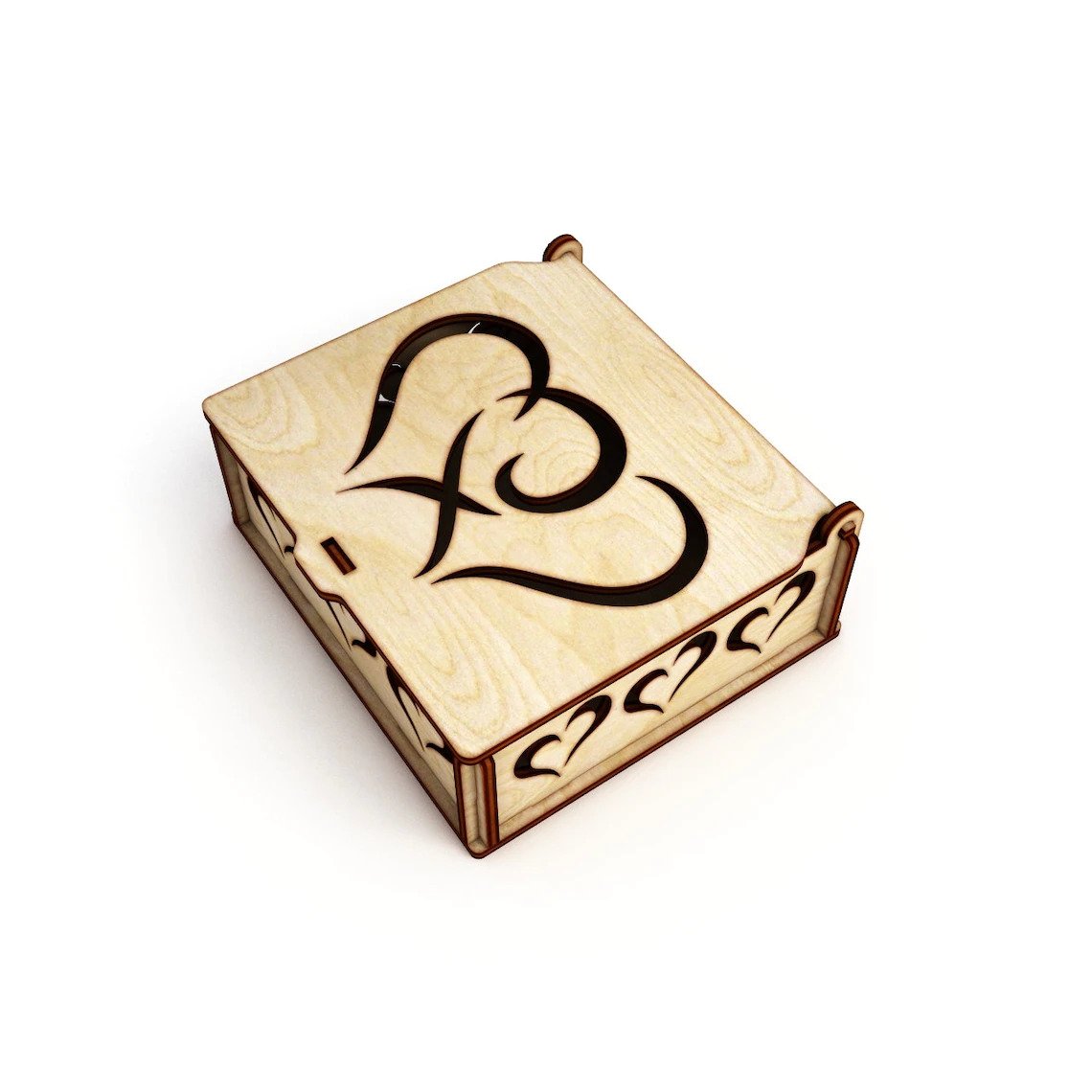 wooden box for home decor