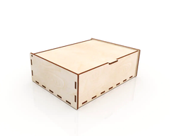 AmericanElm Wood Handmade Wooden Rectangular Shape Box for Money/Pandrive/key/Coin