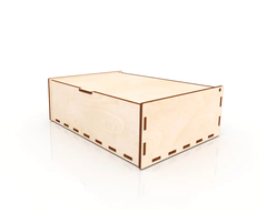 AmericanElm Wood Handmade Wooden Rectangular Shape Box for Money/Pandrive/key/Coin