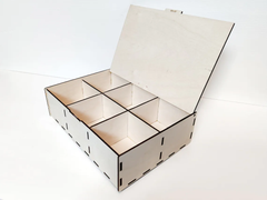 AmericanElm Wooden Box DIY Craft Wooden Boxes for Art, Hobbies, Jewelry Box and Home Storage