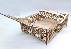 wooden flap box, wooden box for craft, wooden box for craft storage, wooden box for jewellery, decorative boxes for gifts