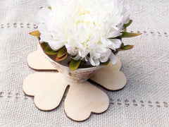 AmericanElm Set of 4 flower coasters, Wood Coasters, Fall table decor, Custom coasters, Coasters, Unique wedding favor