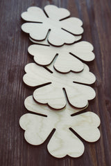 AmericanElm Set of 4 flower coasters, Wood Coasters, Fall table decor, Custom coasters, Coasters, Unique wedding favor