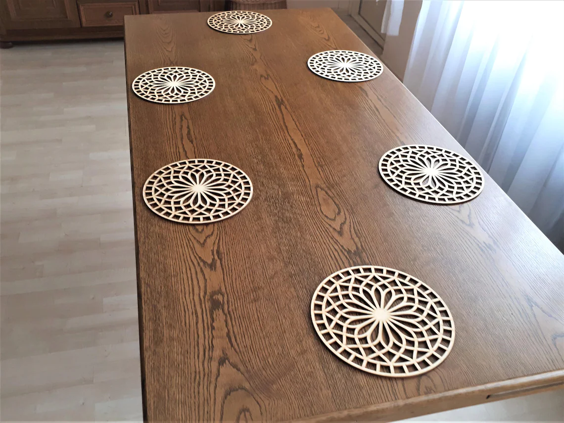 wooden coaster large