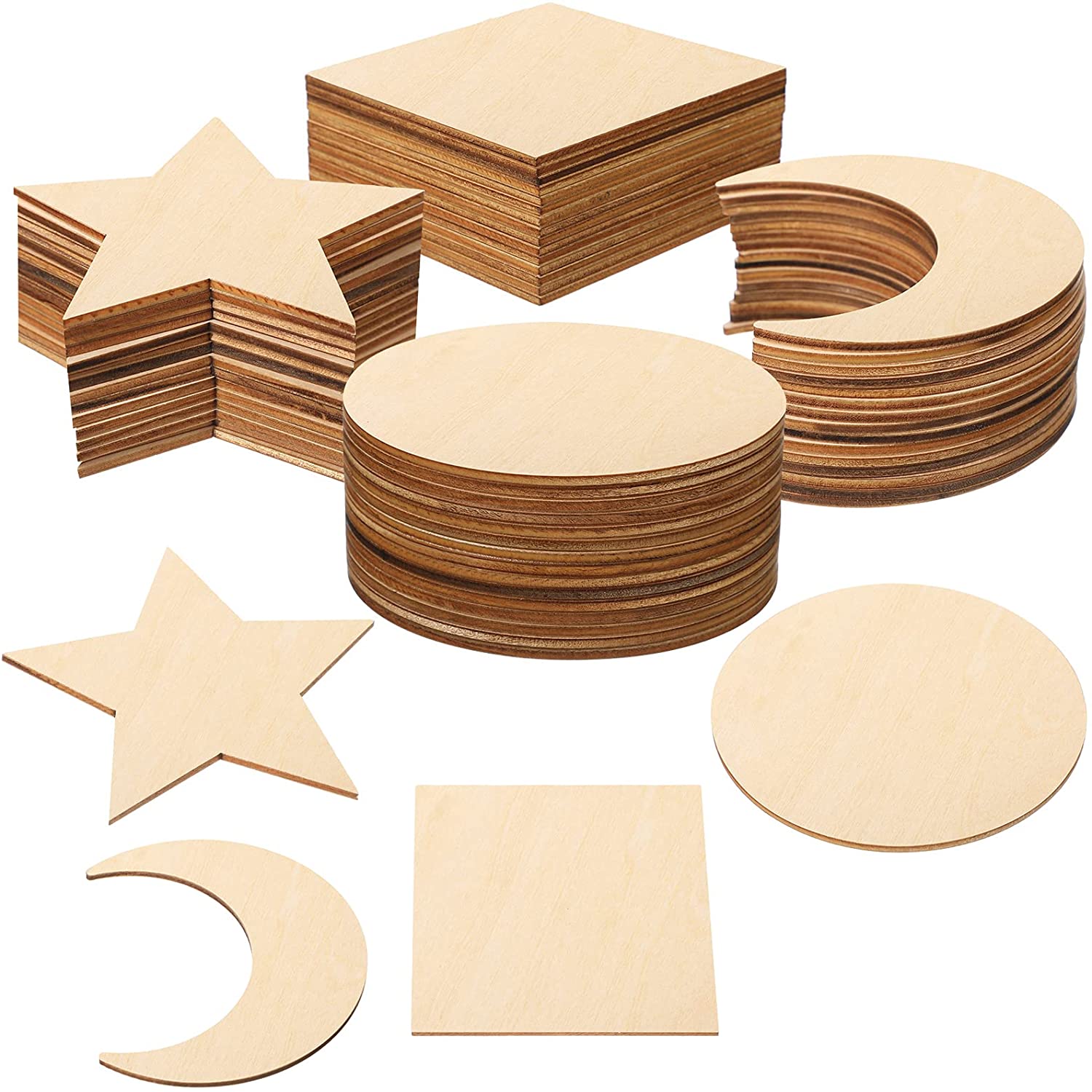 unfinished wood cutout square
