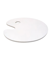 American-Elm Oval White Colour Palette Oil/Acrylic Paint Tray, Painting Tray for Artist Drawing (12 x 9.5 inch)