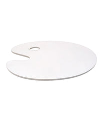 American-Elm Oval White Colour Palette Oil/Acrylic Paint Tray, Painting Tray for Artist Drawing (12 x 9.5 inch)