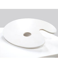 American-Elm Oval White Colour Palette Oil/Acrylic Paint Tray, Painting Tray for Artist Drawing (12 x 9.5 inch)