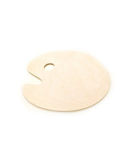 American-Elm Wooden Colour Mixing Tray Palette for Professionals