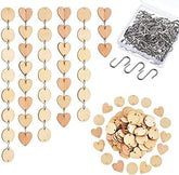 Wood Heart Tags