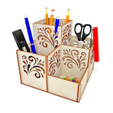 wooden pen holder for table