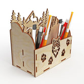 pen holder wooden