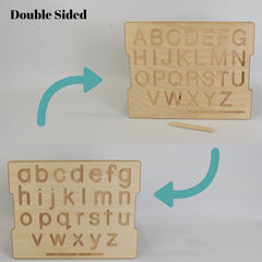 American-Elm Combo of 3 Double Sided Finger or Pencil Tracing Boards for Kids, Learning Toys for Gift