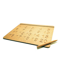 American-Elm Pack of 3 Alphabets Tracing Boards for Kids, Wooden Learning Toys for Alphabets (English Lower Case, English Upper Case, Numbers)
