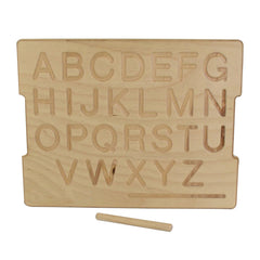 AmericanElm Alphabet Tracing Boards ABC Upper case and ABC Lower Case | Wooden Learning Toys for preschoolers