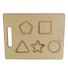 AmericanElm Wooden Double Sided Number 123 Tracing Board Toy (Learning Toys for Kids)