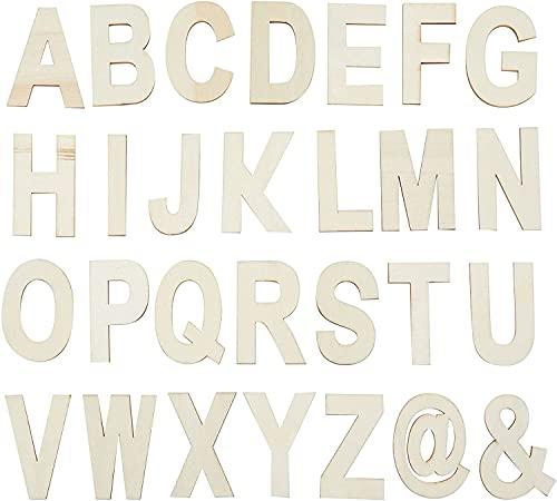wooden alphabets for art and craft