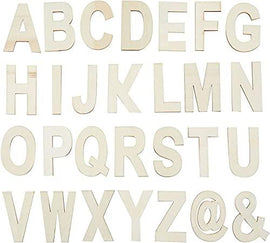 wooden alphabets for art and craft