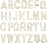wooden alphabets for art and craft