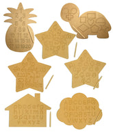 Educational telugu alphabet mdf board