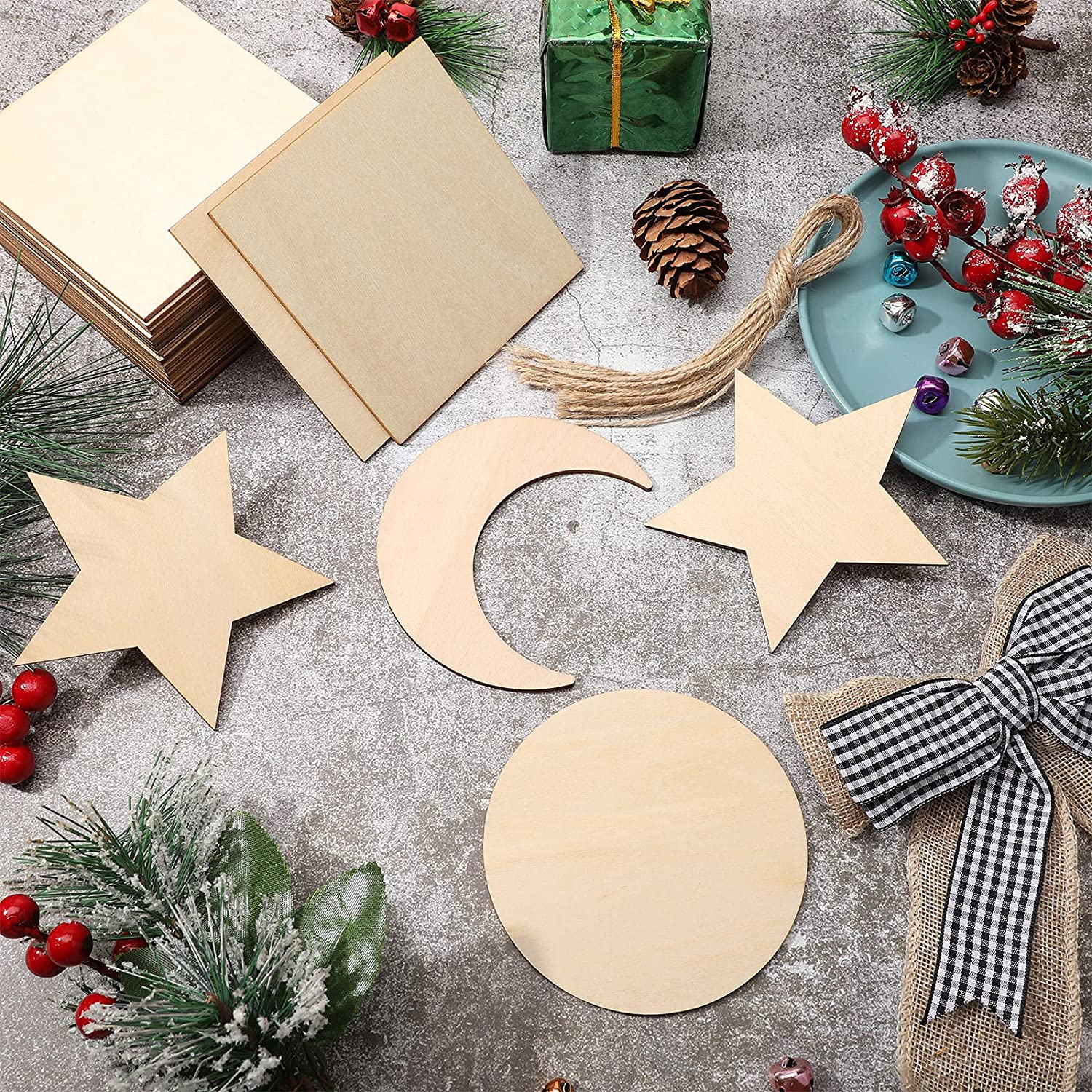 cutout unfinished round craft