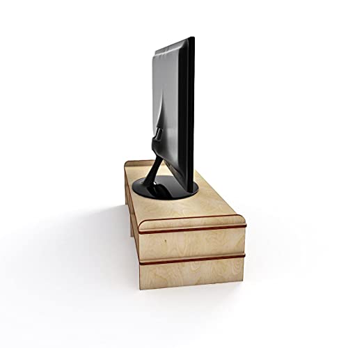 Monitor Laptop Computer Wooden Table