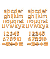 number cutouts wooden