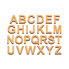 wooden capital letters for kids