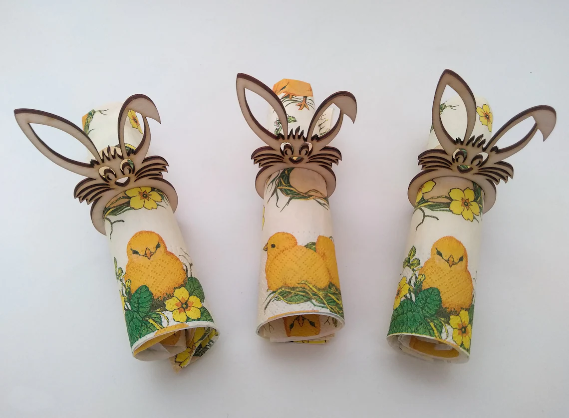 wooden napkin rings