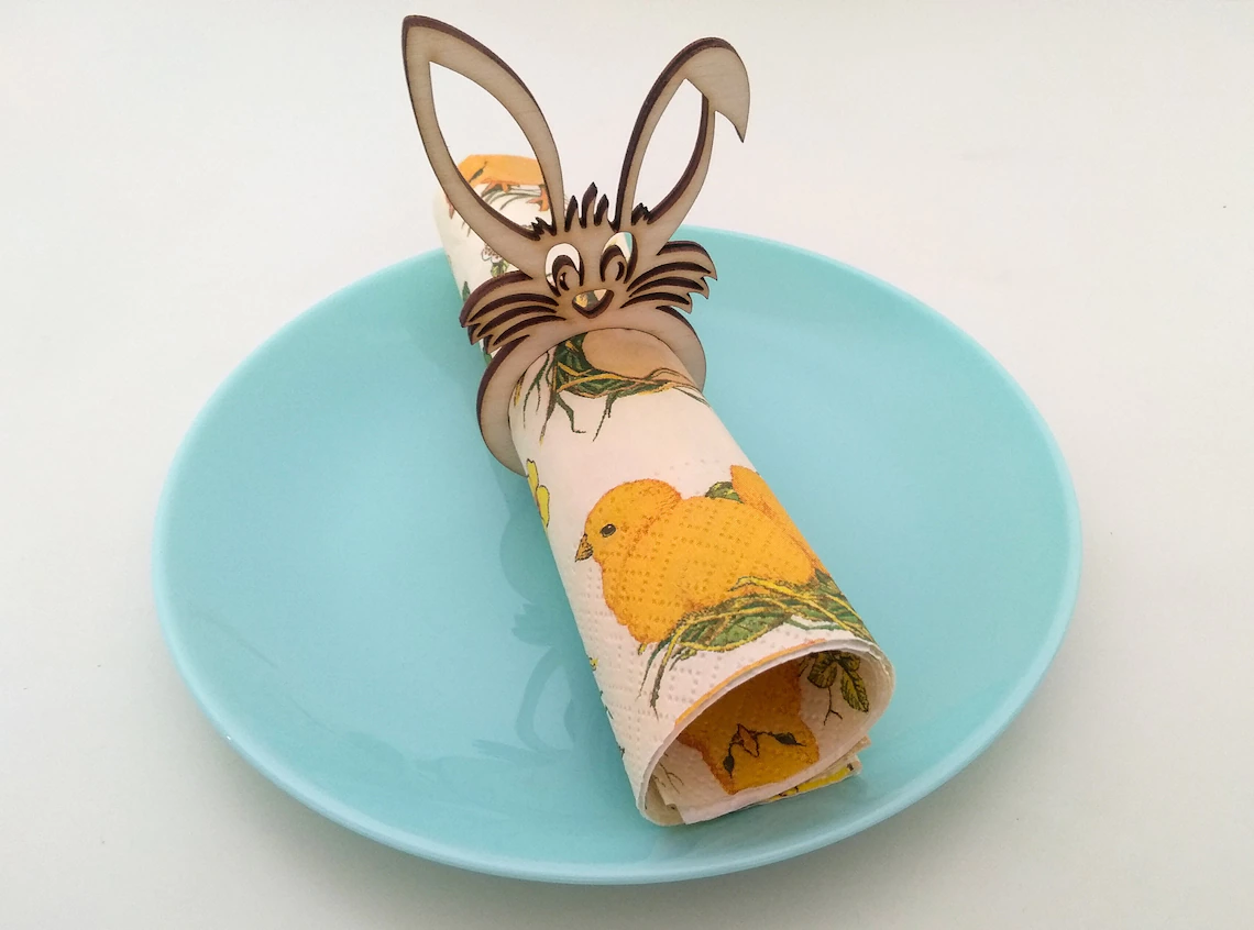 wooden napkin holder for dining table