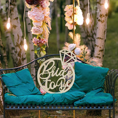 bride to be wooden sign, bride to be wooden laser cut sign, bride to be sign, bride to be sign for decorations, bride to be sign wood sign for pre-wedding, bride to be sign diamond ring for bachelor party