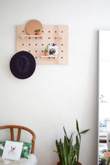 American-Elm Display Birch Plywood Pegboard for Shelving/Display Unit/Shop Display/Wall Shelves (60x46 cm)