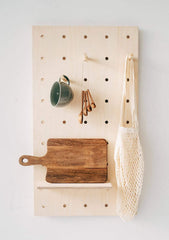 American-Elm Display Birch Plywood Pegboard for Shelving/Display Unit/Shop Display/Wall Shelves (90x50 cm)