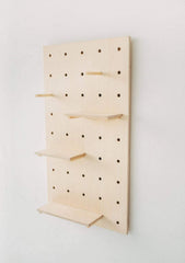 American-Elm Display Birch Plywood Pegboard for Shelving/Display Unit/Shop Display/Wall Shelves (90x50 cm)