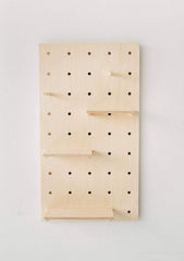 American-Elm Display Birch Plywood Pegboard for Shelving/Display Unit/Shop Display/Wall Shelves (90x50 cm)