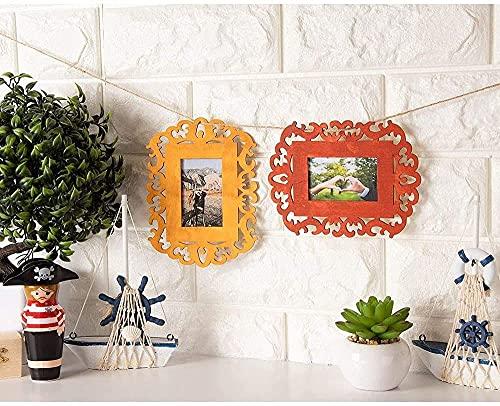 Yirtree 6 Pieces Unfinished Wood Picture Frames, 4.72 x 6.3 Wooden Photo  Frame with Jute Rope for Decoration, Crafts, DIY Painting Project, Display  and Holds Pictures 