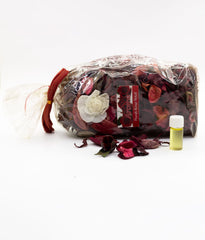 American-Elm Pack of 4 Fresh Rose Potpourris Aroma Leaf With Essential Oil for Room and Office Decoration