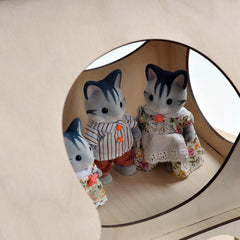wooden baby puzzal house