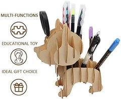 beautiful hand crafted wood pen holder