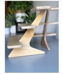 American-Elm 3 Layer Coner Racks and Shelves, Wooden Racks for Plant Stand