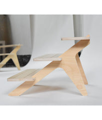 American-Elm Multipurpose Curved 3 Layer Steight, Wooden Shoes Rack, Chappal Stand,Storage Rack