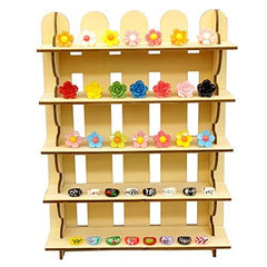 Rustic Wood Wall Storage Shelves