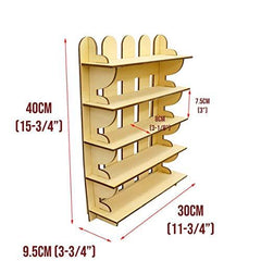 Wooden Bathroom Organizer Rack