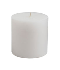 American-Elm 3 pcs Unscented 2x2 Inch White Round Pillar Candle, Hand Poured Premium Wax Candles for Home Decor