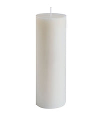 American-Elm 3 pcs Unscented 2x6 Inch White Round Pillar Candle, Hand Poured Premium Wax Candles for Home Decor